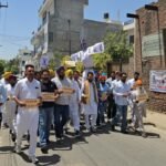 डेराबस्सी बस स्टैंड पर AAP का प्रदर्शन:“पंजाब के गद्दार मुर्दाबाद” के नारे लगाए, MLA रंधावा बोले- नेताओं ने निजी स्वार्थ में बदली पार्टी